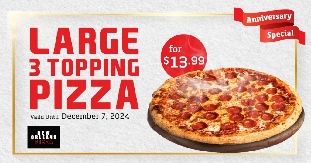 Pizza Deal - $13.99 Large Pizza